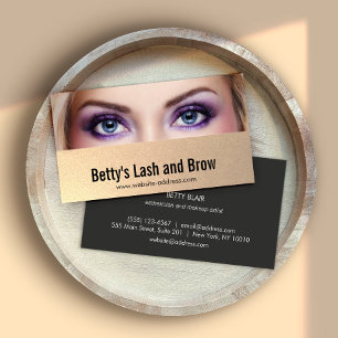 Tarjeta De Visita Lash y Brow Añadir su foto