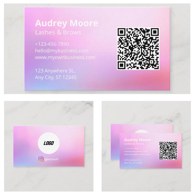 Tarjeta De Visita Lashes Brows Lash Tech (Lashes Brows Lash Tech Business Card
)