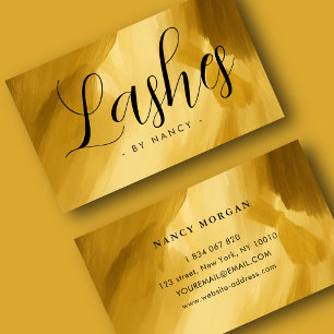 Tarjeta De Visita Lashes Typografía Carrera de negocios de pincel de