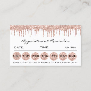 Tarjeta De Visita Latigazo LuxRose del maquillaje de 100 de la cita