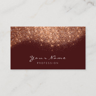 Tarjeta De Visita Latigazos marrón color de rosa de cobre del