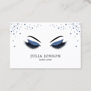 Tarjeta De Visita Latigazos modernos con el artista de maquillaje