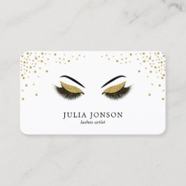 Tarjeta De Visita Latigazos modernos con el artista de maquillaje