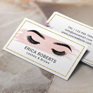 Tarjeta De Visita Latigazos y belleza de Rubor del artista de