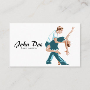 Tarjeta de visita latina para instructores de danz