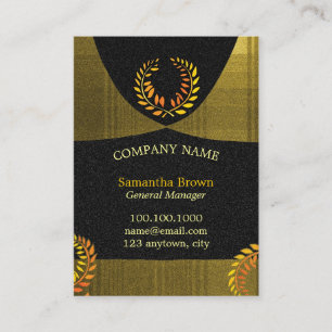 Tarjeta De Visita Laurel Wreath Corporate