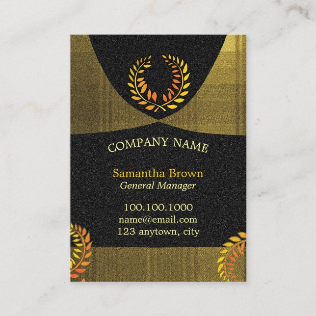 Tarjeta De Visita Laurel Wreath Corporate (Anverso)
