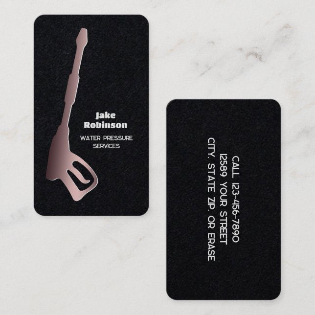 Tarjeta De Visita Lavado a presión Premium (Anverso / Reverso)