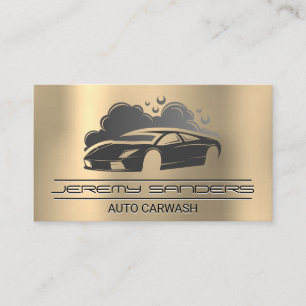 Tarjeta De Visita Lavado automático de coche deportivo