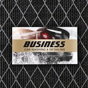 Tarjeta De Visita Lavado automático de coches Auto Detailing Stripe 