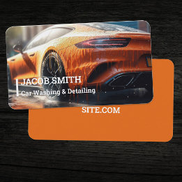 Tarjeta De Visita Lavado automático de coches de desconexión