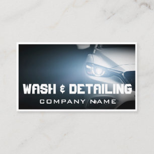 Tarjeta De Visita Lavado automático de coches y desconexión automáti