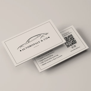 Tarjeta De Visita Lavado de Auto de Detallado de Automóvil Premium A
