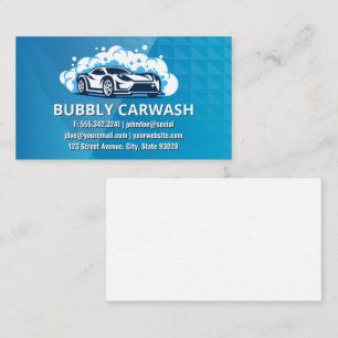 Tarjeta De Visita Lavado de autos   Limpiador de autos
