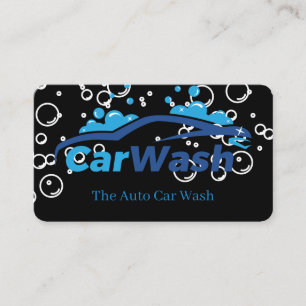 Tarjeta De Visita Lavado de Coche Automático Burbujas de Jabón L