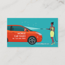 Tarjeta De Visita Lavado de coche móvil