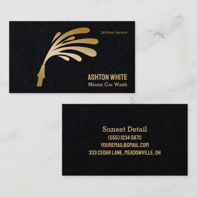 Tarjeta De Visita Lavado de coches (Anverso / Reverso)