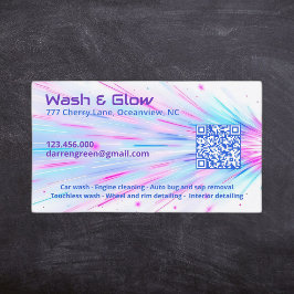 Tarjeta De Visita Lavado de coches a un lado