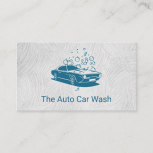 Tarjeta De Visita Lavado de coches   Limpieza automática