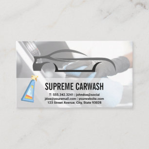 Tarjeta De Visita Lavado de coches   Limpieza automática
