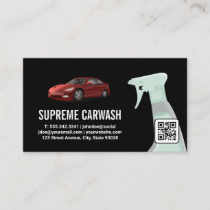 Tarjeta De Visita Lavado de coches   Servicios de detección automáti