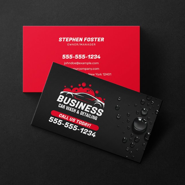 Tarjeta De Visita Lavado de coches Teléfono móvil agua desbloqueada  (Subido por el creador)