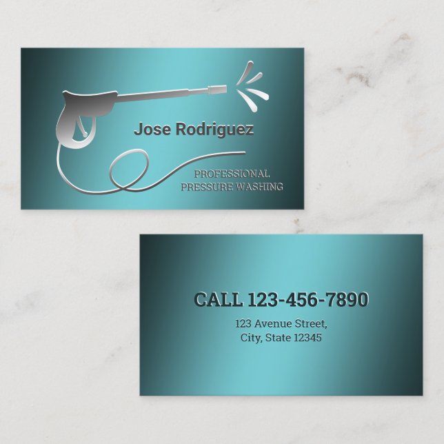 Tarjeta De Visita Lavado de corriente (Anverso / Reverso)