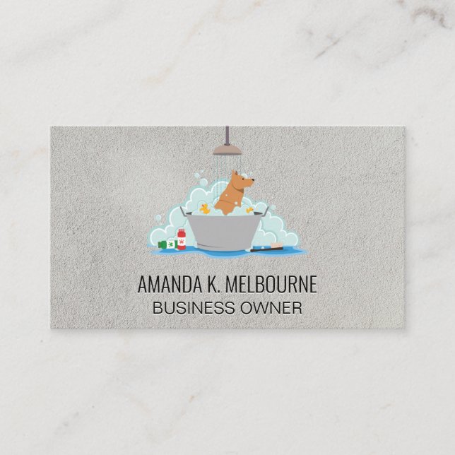 Tarjeta De Visita Lavado de perro (Anverso)