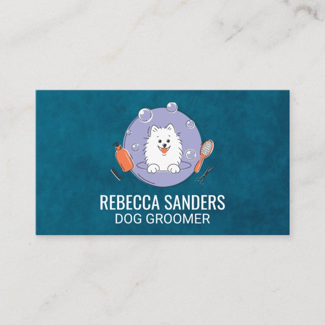 Tarjeta De Visita Lavado de perro | Herramientas para el cultivo de  (Anverso)