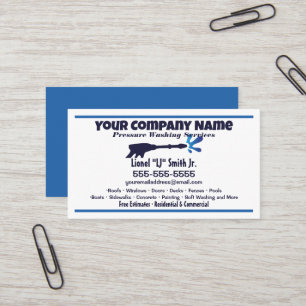 Tarjeta De Visita Lavado de presión
