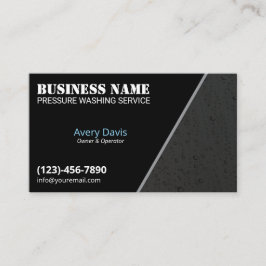 Tarjeta De Visita Lavado de presión Lavado de energía Lámina de agua