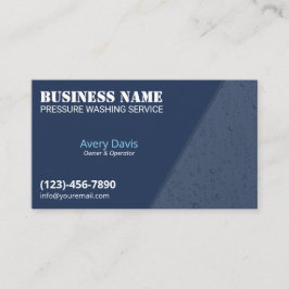 Tarjeta De Visita Lavado de presión Lavado de energía Lámina de agua