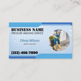 Tarjeta De Visita Lavado de presión Lavado de energía Lámina de agua