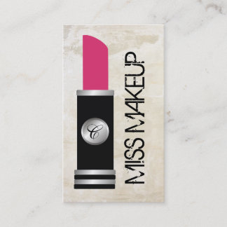 Tarjeta De Visita Lavado de Srta. Makeup White