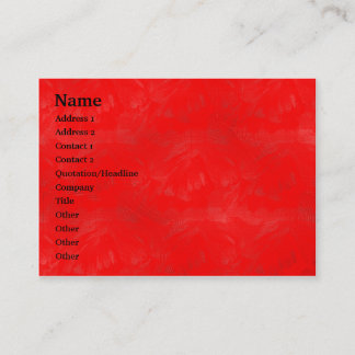 Tarjeta De Visita Lavado rojo - Personalizado
