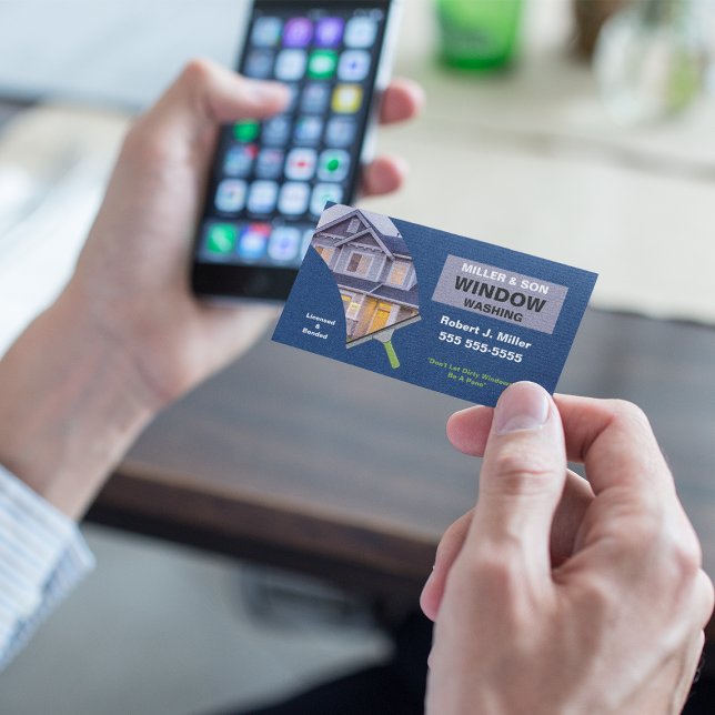 Tarjeta De Visita Lavado y limpieza de ventanas (Subido por el creador)