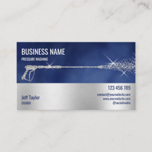 Tarjeta De Visita Lavador de corriente de presión profesional