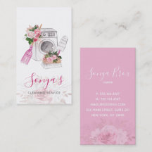 Lavadora de acuarela floral de servicio de limpiez