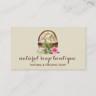 Tarjeta De Visita Lavanda casera con jabón de cera de soja