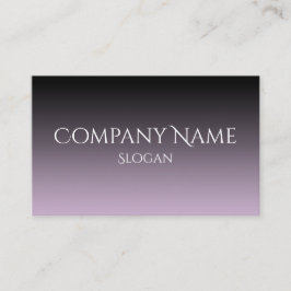 Tarjeta De Visita Lavanda gris y negro Ombre