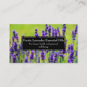 Tarjeta De Visita Lavanda holística de la salud del negocio de