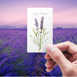 Tarjeta De Visita Lavanda vintage