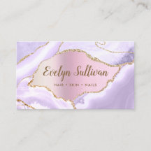 Lavender Agate Faux Pearlescent Relieve metalizado