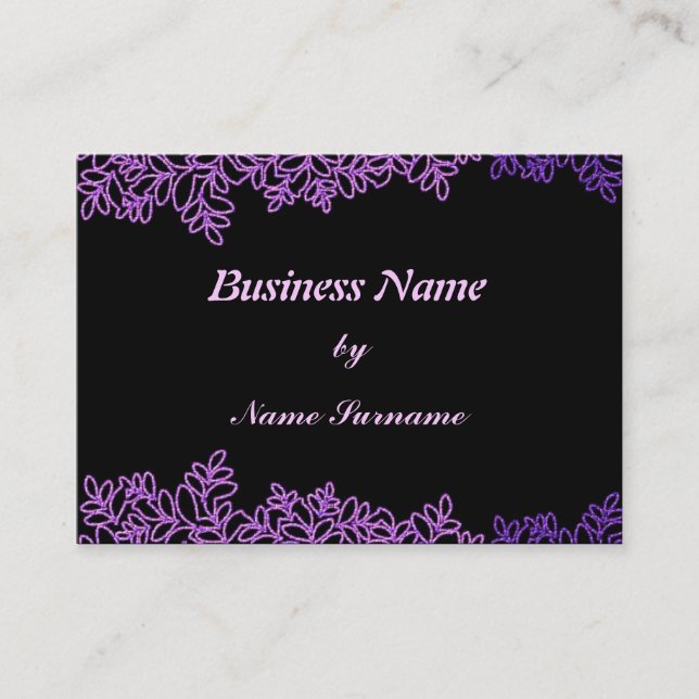 Tarjeta De Visita Lavender Deco (Anverso)