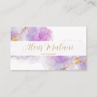 Tarjeta de visita Lavender/Gold