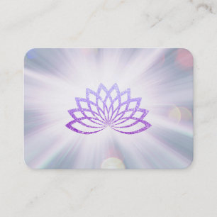 Tarjeta De Visita *~* Lavender Lotus Rays Energía de curación de R