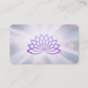 Tarjeta De Visita *~* Lavender Lotus Rays Recuperación de energía 