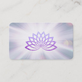 Tarjeta De Visita *~* Lavender Lotus Rays Recuperación de energía de