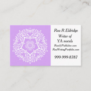 Tarjeta De Visita Lavender Mandala