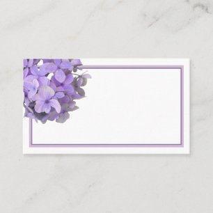 Tarjeta De Visita Lavender Purple Hydrangea